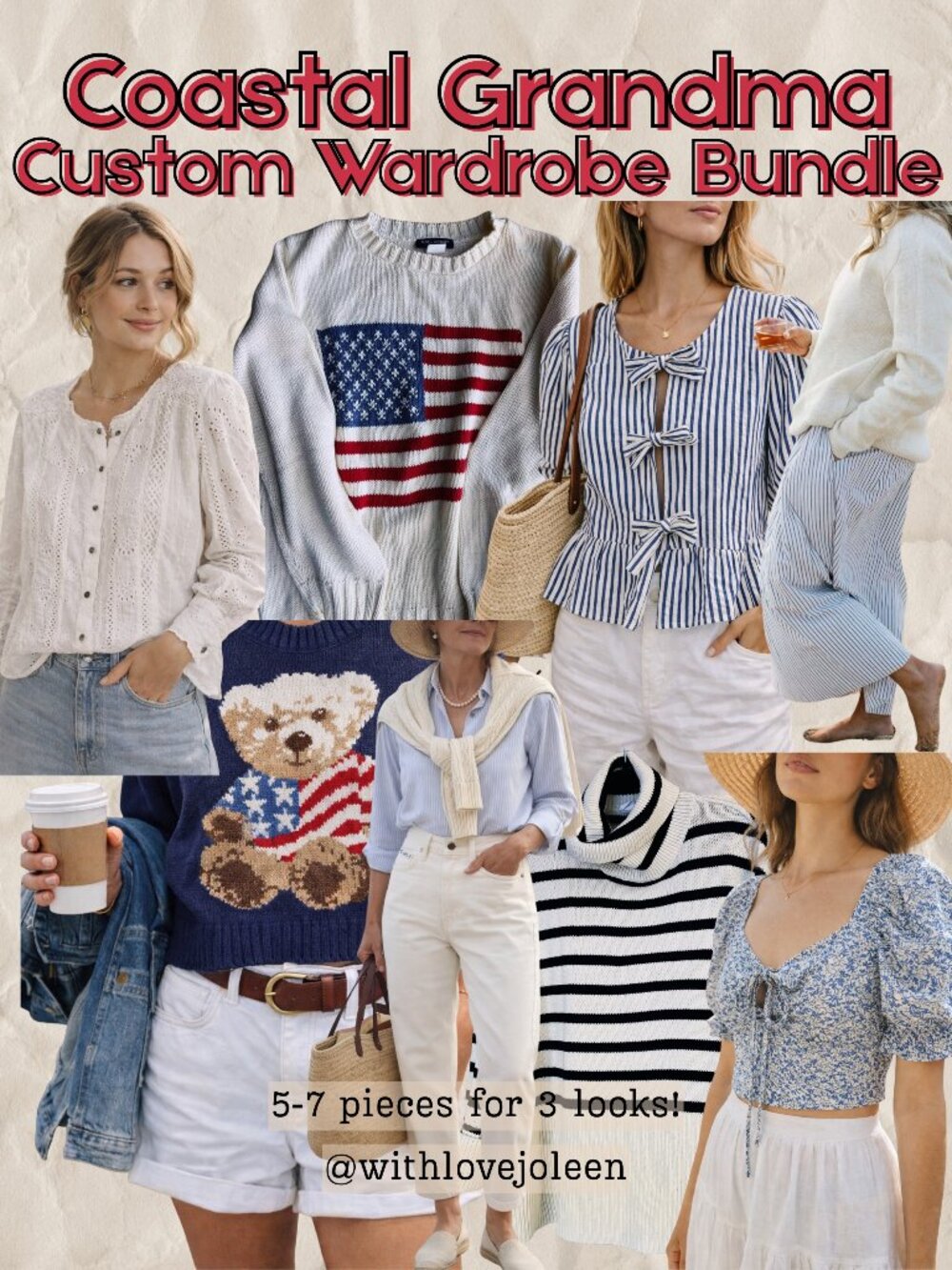 Coastal Custom Bundle | 5–7 Pieces | Coastal Grandma /Granddaughter | 3+ Outfits